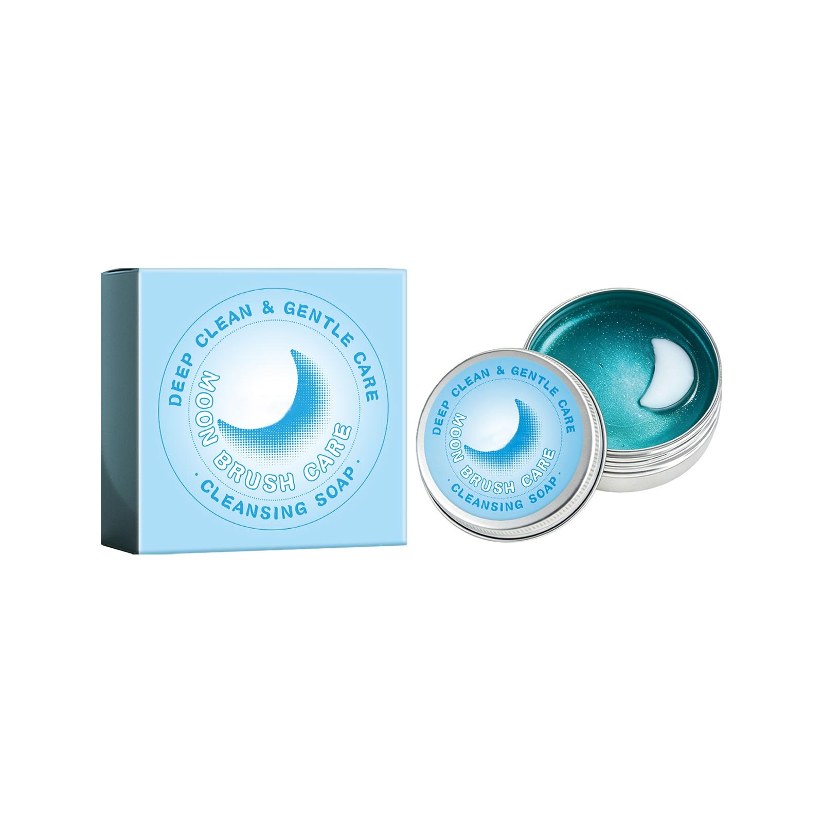 

Makeup Brush Cleaning Soap Is A Cleaner Specially Designed For Makeup Tools. It Has A Remarkable Cleaning Effect And Is Easy To Rinse. синій