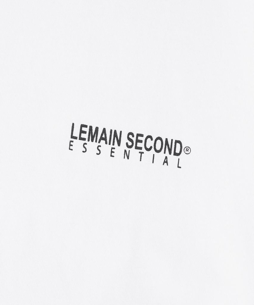 LEMAIN SECOND Basic Logo Print Oversized Short Sleeve T-Shirt [White]