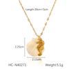 Ocean Seahorse Shell Pendant Necklace Minimalist Collarbone Chain Jewelry