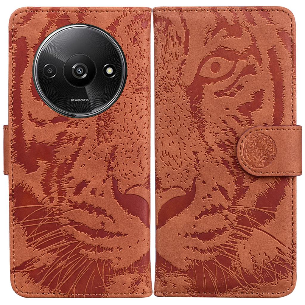 For Xiaomi Redmi A3/Poco C61 4G Cell Phone Cover Protective Case Tiger Imprinted Pattern Phone Shell