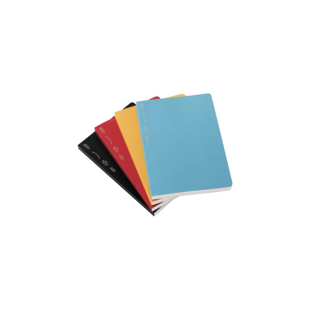 Nitoms STALOGY Notebook, A5 Grid, 1/2 Year Notebook, Black, S4108