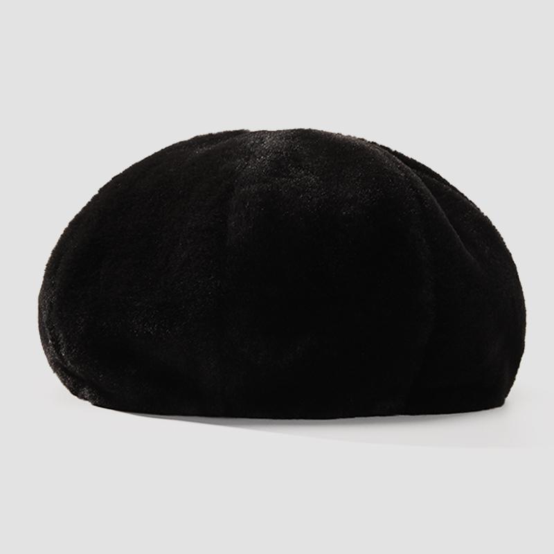 Young Ladies Vintage Casual Autumn Winter Windproof Thermal Daily Use Party Warm Women's Beret Cap
