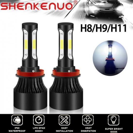 LED Headlight Kit H11 White 6500K Low Beam Bulbs for HYUNDAI Elantra 2011 - 2016