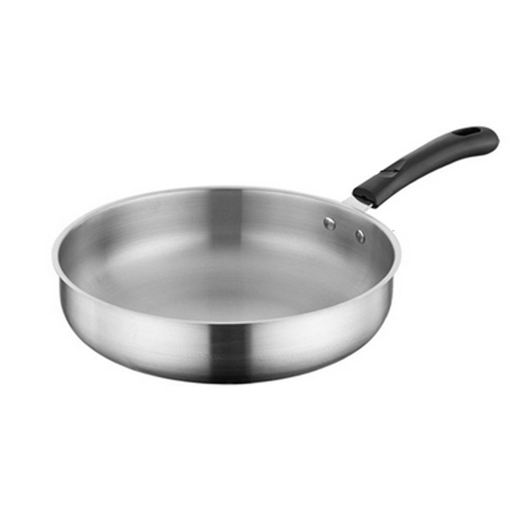 General Frying Pan Saucepan Stainless Steel Wok Pan Nonstick Cooking Fried Steak Gas Stove Pot Induction Kitchen Cookware