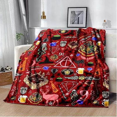 Mode Decke,magische Schule Magische RequisitenÜberwurfdecken,Sofa Bett Auto Wohnzimmer Schlafzimmer Decke,frazad,ren Geschenk#(3)