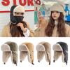 Winter Bomber Cap Plush Hat Lovers Outdoor Climbing Hat Windproof Padded Earmuff