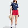 Adidas Originals Lineaer Mesh Crew Neck Striped Short Sleeve T-Shirt Women Tops KS9841