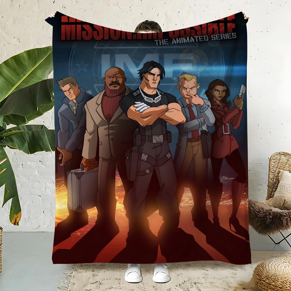 MissionImpossibleTheFinalReckoning Throw Flannel Throw Blanket,Bed Home Office Nap Blanket Travel,Camping,Picnic Blanket 75cmx90cm