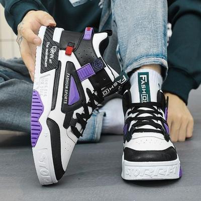 Men's Sneakers High Top Casual Shoes 2025 New Man Running Shoes Lightweight Board Shoe Men Lace Up Platform Shoes Tenis