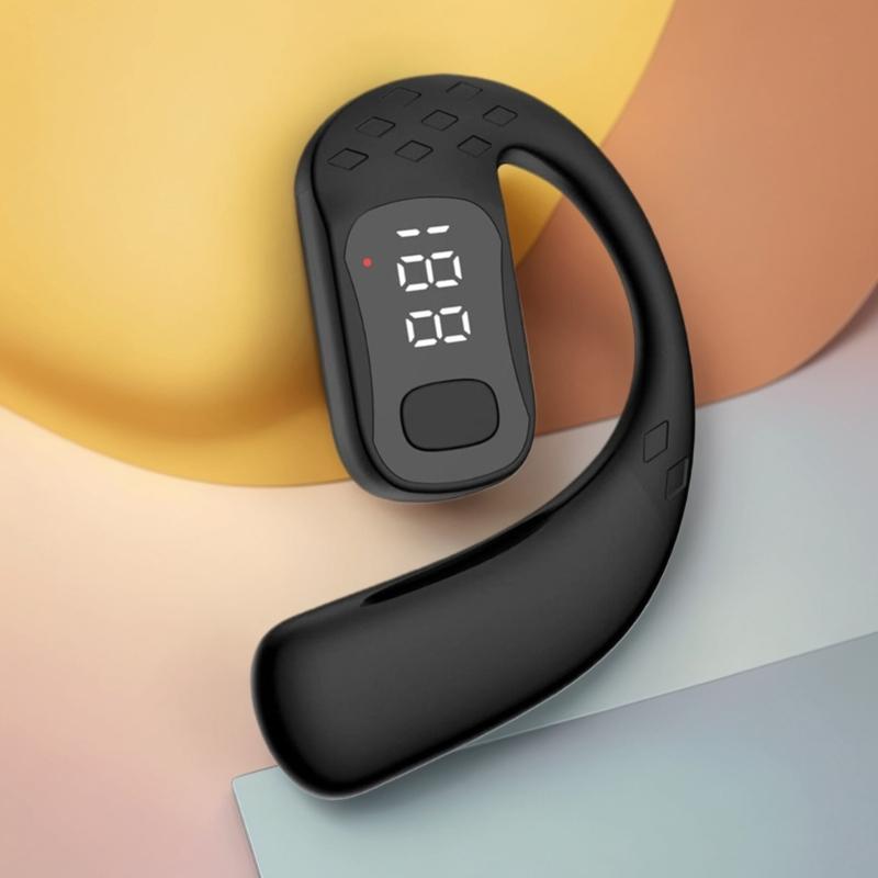 Digital Sports Headphone Bluetooth-compatible 5.4 Ear Hook Earbuds 180° Rotation with Low Latency and Noise Reduction