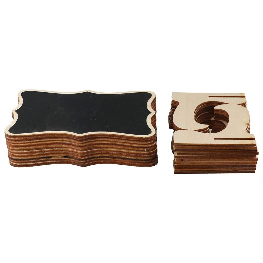 10pcs Wooden Mini Chalkboard Signs Creative Small Chalk Board Wedding Place Cards  Party Supplies