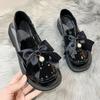 Fashion Women's Shoes With Bow Heel Leather Casual Black Quick Delivery Stylish On Offer Slip High Quality Fashion Vacation Ladies Pumps
