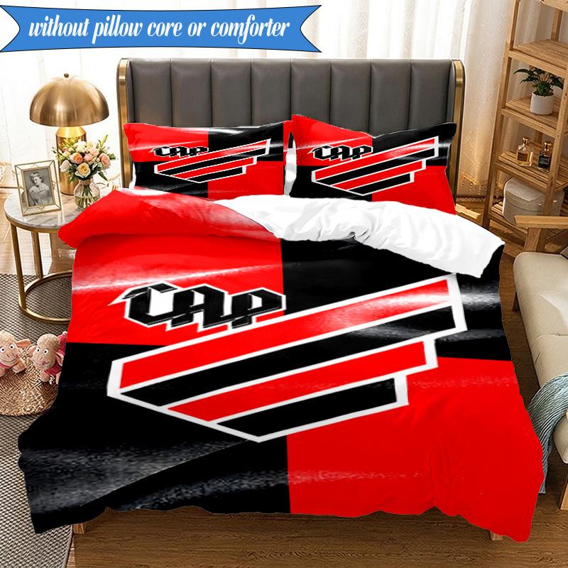 3PCS Athletico Paranaense Printed Soft Bedding Set,Including 1pc Duvet Cover And 2pcs Pillowcases Perfect for Bedroom, Dormitory, Fan gift