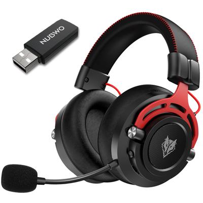 NUBWO G03 Kabelloses Gaming-Headset, Over-Ear-Kopfhörer mit Geräuschunterdrückung und Mikrofon, 17 Stunden Akkulaufzeit, 2,4 G kabelloses Kabel, Bass-Surround