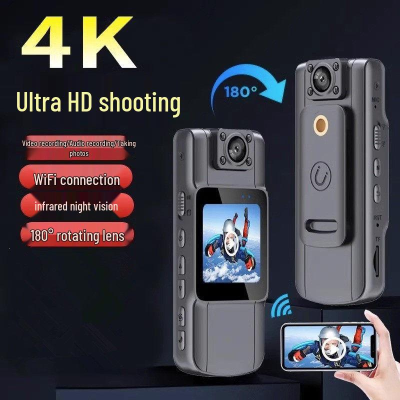 4K HD Night Vision Chest Camera for Outdoor Cycling and Sports – Wireless Dashcam
