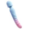 AV Dual-Head Heated Silicone Vibrator with Charger - Female Adult Erotic Massager