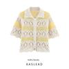 Kaslead New Women Clothes Western Style Fashion Jacquard Mesh Knitted Top 6236021 712