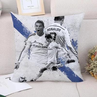 Coussin d'automne Cristiano Ronaldo   Décoration de Voiture Taies d'Oreiller Décoratives pour Oreillers   Coussins Décoration de Maison SofaH,(1)