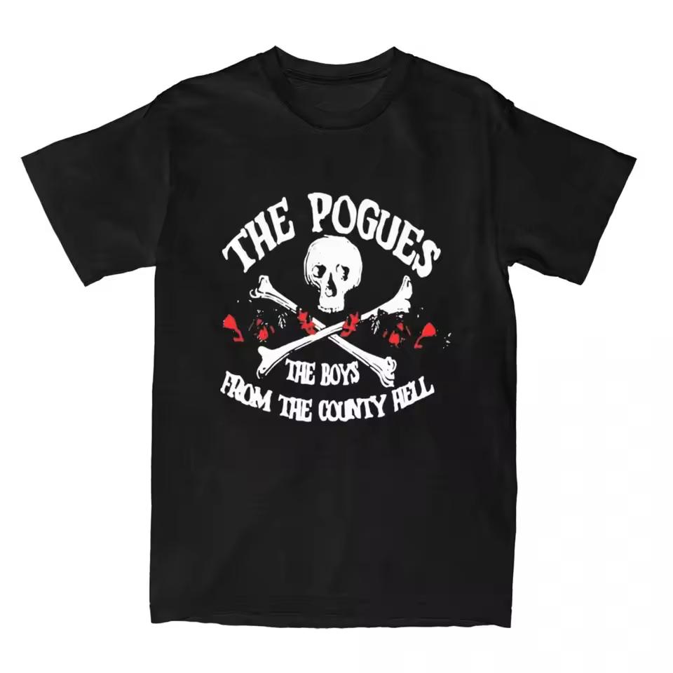 The Pogues 2025 TOUR 40 Years of Rum Sodomy The Lash T Shirt Summer Cotton Men's Women Tops Tees Streetwear Loose Casual Trendy