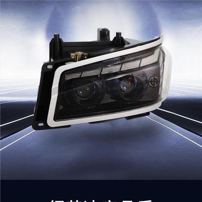 Dual-Lens Full LED Headlights for Sinotruk Howo 380/336, Super Bright Spotlight Flow.