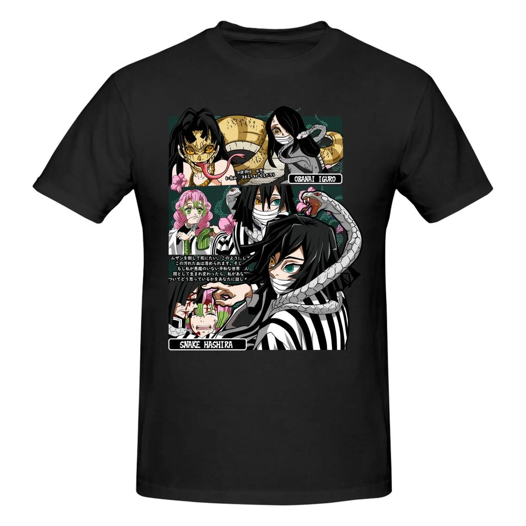 Demon Slayer T Shirts Cotton Tees Shirt Streetwear Round Neck Kokushibo Tokito Tshirt Casual Short Sleeve Clothing 2026 Summer