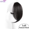 Natural Invisible False Middle-part Bangs Hair Extensions Clip In the Front Side Bangs Synthetic Fake Fringe Hairpiece