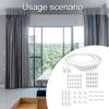 Leise Bedienung Vorhangschiene 3 Meter Schienen mit Rollen Clip-Set für Elegante und Funktionale Fensterdekorationslösung