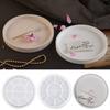 Heat Resistant Epoxy Mold Silicone Tray Molds Striped Round Tray Shape Silicone DIY Dish Mold Suitable for Cement Tray