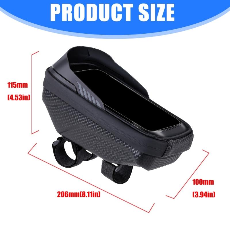 Road Bikes Front Top Tube Bag Bicycles Front Phone Holder Pouch Bicycles Storage Bag Cycling Front Top Tube Pouch