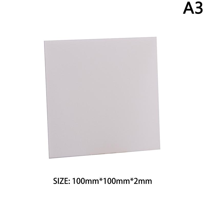 1Pc PS Hard Plastic Diffuser Sheet Thickness Plastic Led Light Milky Translucent Blanks Plate 1mm 1.5mm 2mm 3mm DIY Crafts