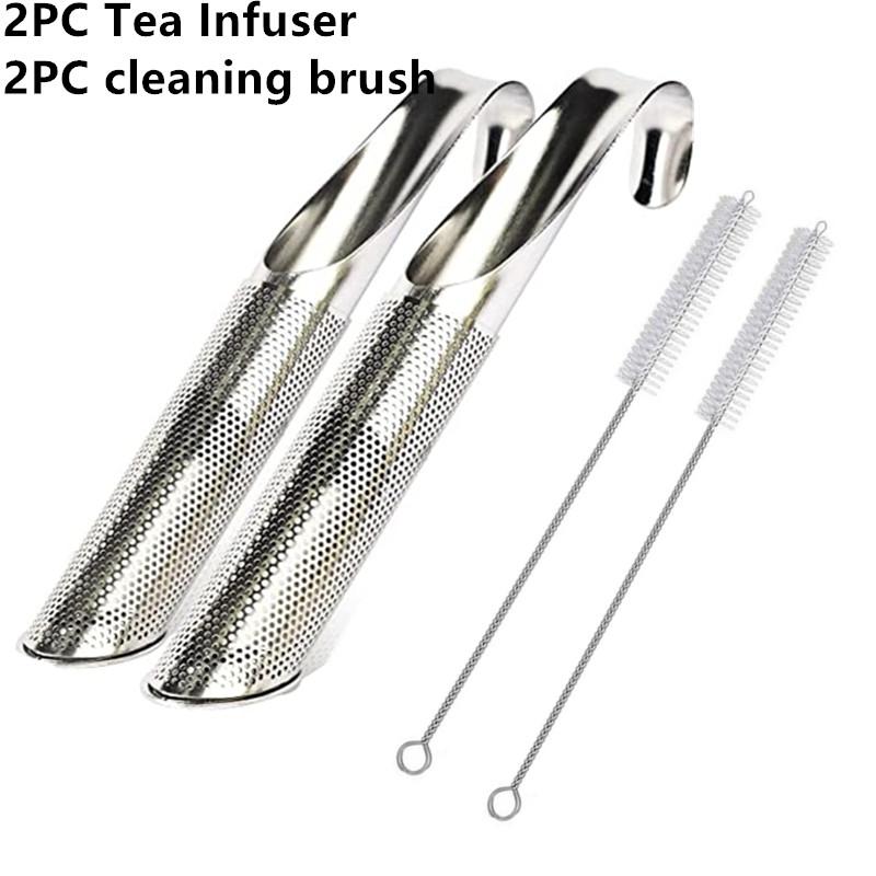 Tee-Ei aus Edelstahl, kreatives Rohrdesign, Metall-Teesieb für Tassen, ausgefallener Filter für Pu-Erh-Tee, Kräutertee-Werkzeuge, Zubehör