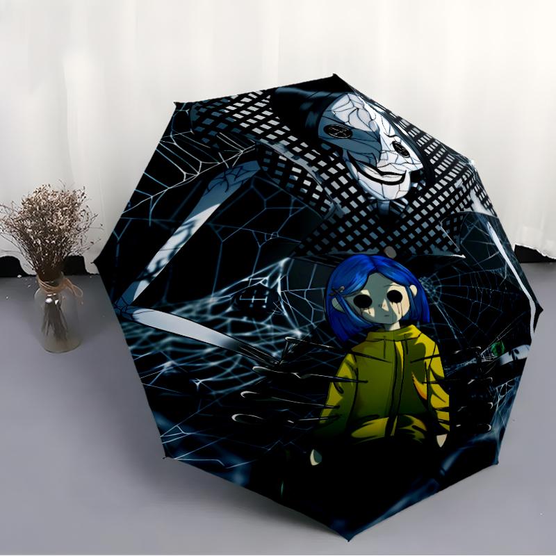 1pc Coraline (2) Umbrella, Sun Protection, And UV Shielding. It Has Eight Sturdy Ribs for Outdoor Use And Perfect Gift