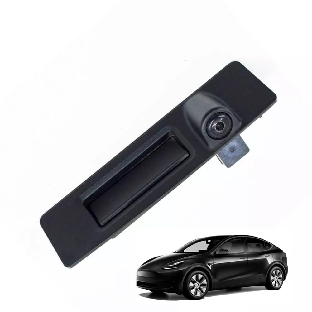 Rear Trunk Hatch Release Switch Tailgate Release Handle with Backup Camera Compatible with Tesla Model 3 2019-2023 Model Y 2021-2024 Replace
