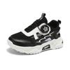 Boys' Sports Shoes 2025 Summer New Children's Primary School Students Rotating Button Breathable Casual Soft-soled Running Shoes