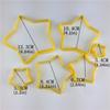 6pc/Set Christmas Tree Cookie Cutter Mold Stars Shape Fondant Cake Biscuit Moulds 3D Cake Decorating Tools