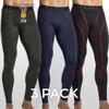Tesla Athlio Brushed Underlayer Long Pants 3 Pack Ao Lyp43