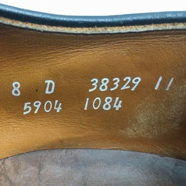 Allen Edmonds Vintage Hillcrest Swirl Moc Business Schuhe Schwarz Größe 8D / 25.5-26.0cm(GEBRAUCHT)