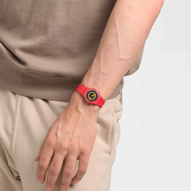 SWATCH Unisex Gent Series 34mm Black Watch SO28R702 SO28R702