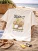 Oversized T-Shirt – Summer Coconut Graphic