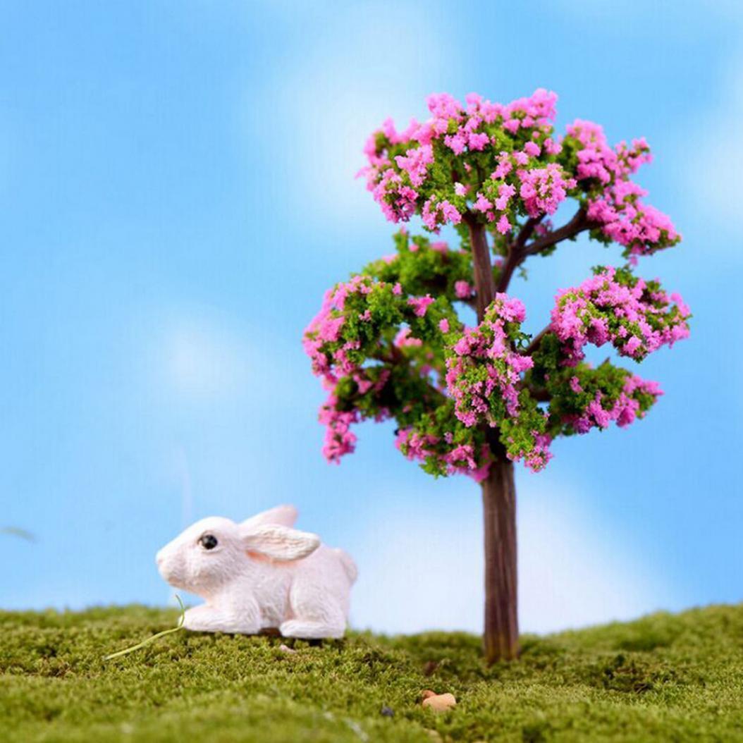 

Миниатюрное дерево Фея Сад Декор Кукольный домик Растительный горшок Фигурка DIY Ремесло Орнамент красный