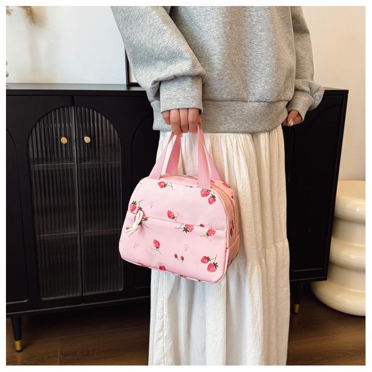 Nuovo Set Zaino Scolastico a Tre Pezzi Cartoon Fragola Grande Capacità 2026 - Resistente all'Usura, Carino, Borsa a Spalle Doppie Casual
