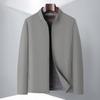 2026 Men's Spring/Autumn Business Casual Stand Collar Jacket: Middle-aged Zipper Style