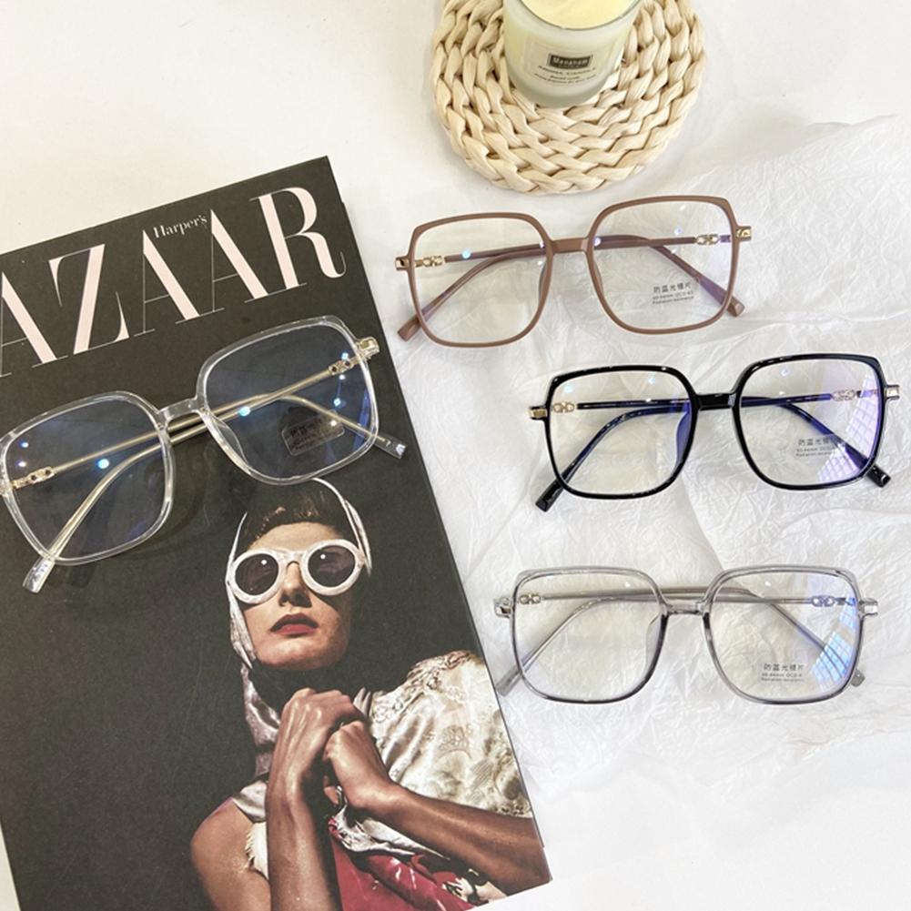 Fashion Frosted Multicolor Glasses Anti Blue Light Blocking Lens Square Frame Eye Protection Eyeglasses Women Men