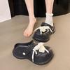 Fashion Slippers Casual Flat Shoes Female Slides Cover Toe Luxury Soft Scandals Leisure Cover Toe Slippers Casual Flat Shoes Female Slid