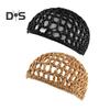 2 Pcs Nightcap Thick Yarn Crochet Elastic Hollow Out Net Multi-Purpose Mesh Cap for Sleeping Daily Wear Sleeping Hair Cap for Short To Medium Length