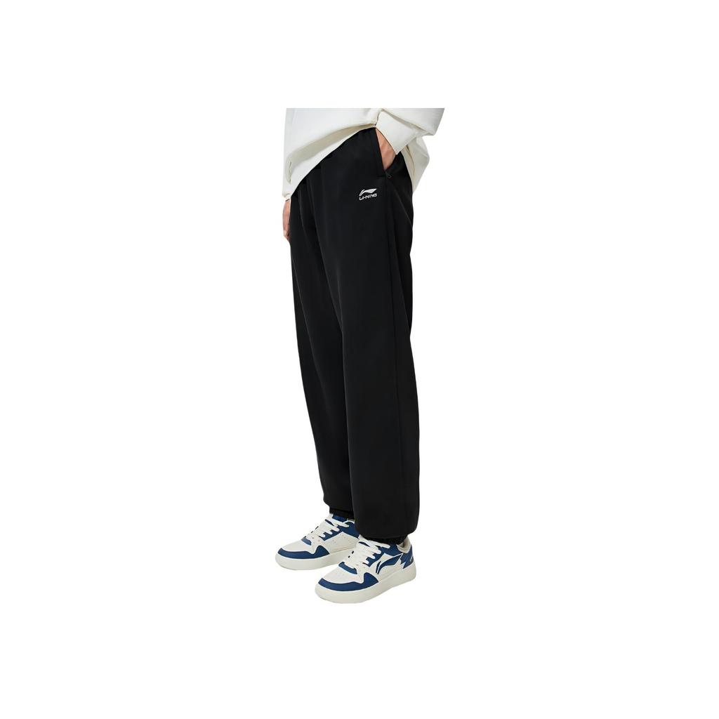 Li Ning Sport-Lifestyle-Serie Einfache Vielseitige Bequeme Lässige Bündchen-Jogginghose mit mittlerer Taille für Herren AKLVE23-1