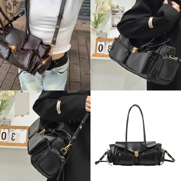 Crossbody Bags for Women Shoulder Bag Leather Purse Clutch Shoulder Toted Handbag with Zipper Closure Hoboes Handbag