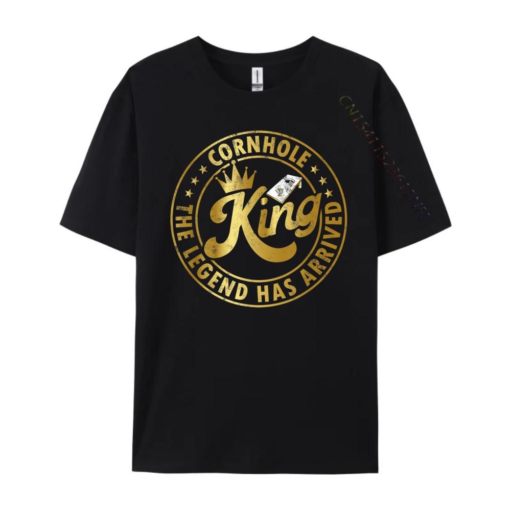 Cornhole King The Legend Has Arrived Cornhole Play Luxury T Shirt Vintage T Shirts Funny