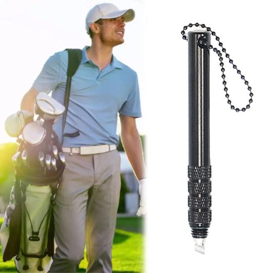 Golf Grooves Sharpener Portable Alloy Golf Club Wood Iron Wedge Head Cleaner Sharpening Re-Grooving Tool Golf Accessories