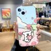 Line Puppy Cute Maltese Phone Case For iPhone 16,15,14,13,12,11 Pro,Max,Plus,X,XS,XR,SE,Mini Transparent Silicone Soft